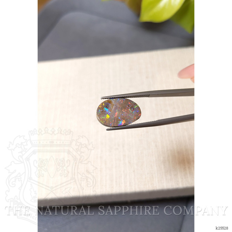7.39 Ct. Multi Color Semi-Black Opal from Australia
