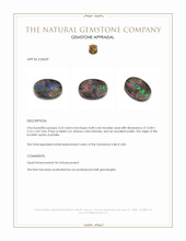 3.24 Ct. Multi Color Boulder Opal from Australia Appraisal