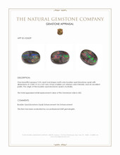 3.24 Ct. Multi Color Boulder Opal (Ironstone Opal) from Australia Appraisal
