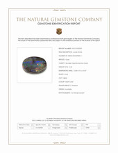 3.24 Ct. Multi Color Boulder Opal (Ironstone Opal) from Australia Scan Report