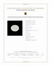 1.61 Ct. White Cabochon White Opal from Australia Scan Report