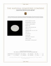 1.61 Ct. White Cabochon White Opal (Light Opal) from Australia Scan Report