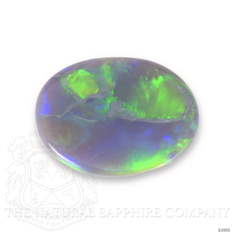 1.66 Ct. Multi Color Cabochon Black Opal from Australia