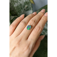 1.66 Ct. Multi Color Cabochon Black Opal from Australia Life Style