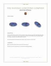 8.37 Ct. Multi Color Cabochon Black Opal (Dark Opal) from Australia Appraisal