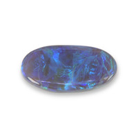 8.37 Ct. Multi Color Cabochon Black Opal from Australia Video