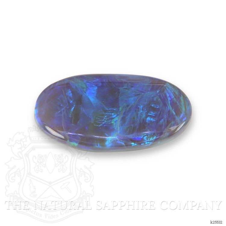 8.37 Ct. Multi Color Cabochon Black Opal from Australia