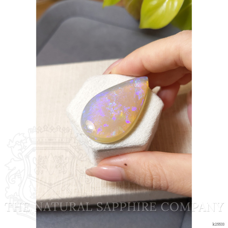 55.46 Ct. Multi Color Cabochon Crystal/Jelly Opal from Australia