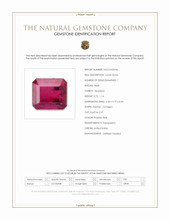 1.14 Ct. Purplish Red Red Beryl from United States Scan Report