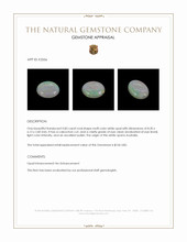 0.85 Ct. Cabochon White Opal from Australia Appraisal