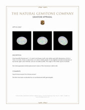 1.13 Ct. Cabochon White Opal from Australia Appraisal