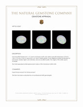 1.13 Ct. Cabochon White Opal from Australia Appraisal