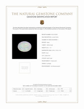 1.13 Ct. Cabochon White Opal from Australia Scan Report