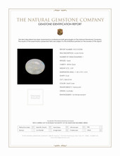 2.09 Ct. Cabochon White Opal from Australia Scan Report
