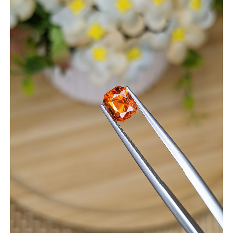 1.24 Ct. Orange Hessonite Garnet from Madagascar
