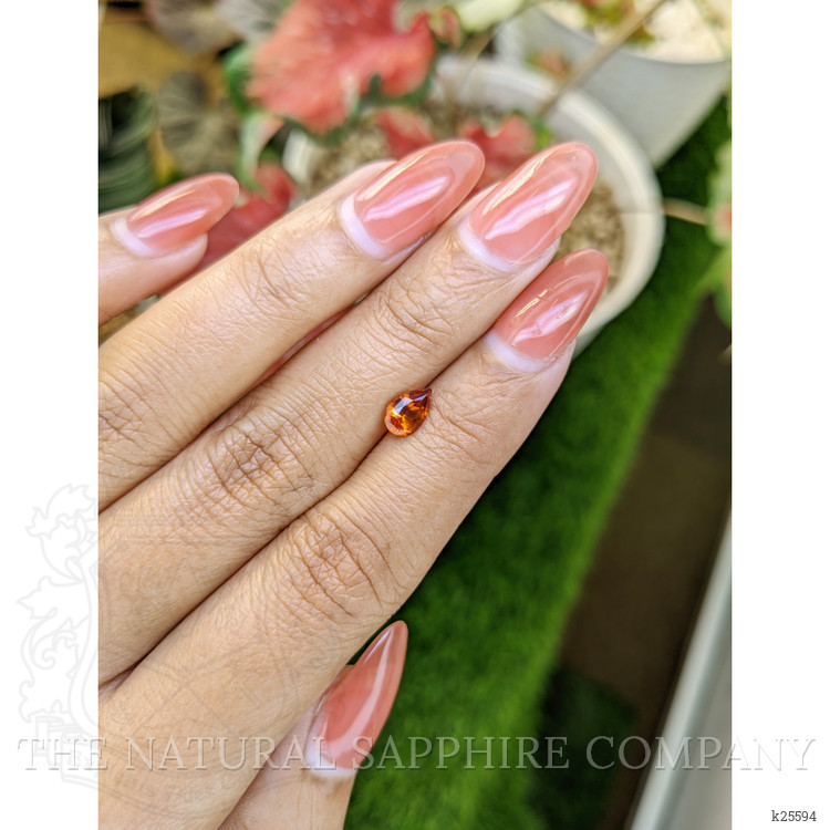 0.89 Ct. Orange Hessonite Garnet from Madagascar