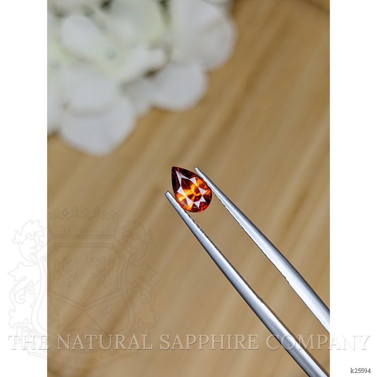 0.89 Ct. Orange Hessonite Garnet from Madagascar