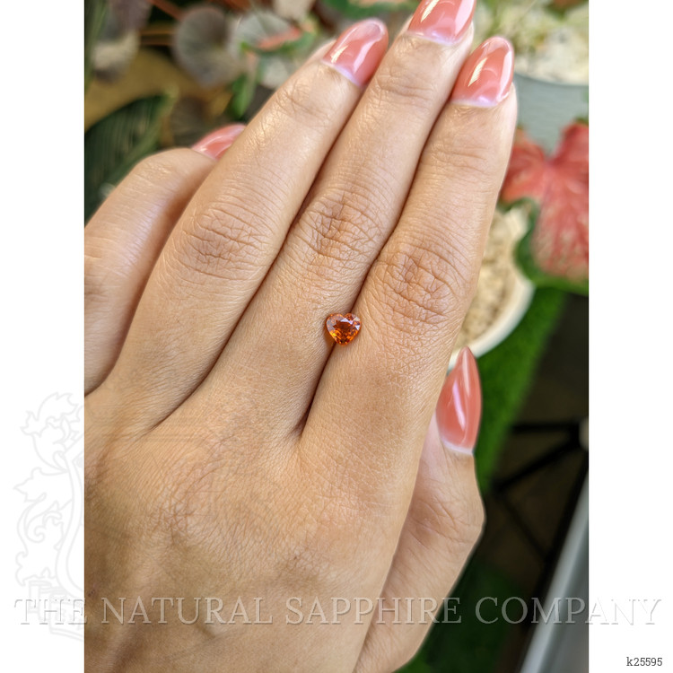 0.88 Ct. Reddish Orange Hessonite Garnet from Madagascar