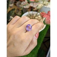 7.68 Ct. Purple Amethyst from Ceylon (Sri Lanka) Life Style