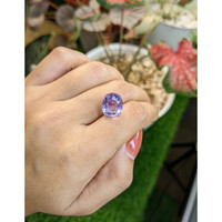 7.27 Ct. Purple Amethyst from Ceylon (Sri Lanka) Life Style