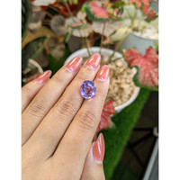 7.27 Ct. Purple Amethyst from Ceylon (Sri Lanka) Life Style