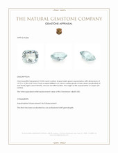 10.50 Ct. Greenish Blue Aquamarine from Ceylon (Sri Lanka) Appraisal