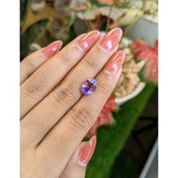 2.76 Ct. Bi Color Amethyst from Ceylon (Sri Lanka) Life Style