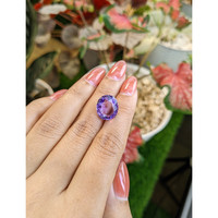 7.64 Ct. Purple Amethyst from Ceylon (Sri Lanka) Life Style