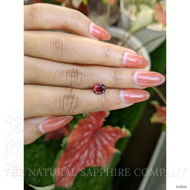 1.65 Ct. Pinkish Red Garnet from Ceylon (Sri Lanka)