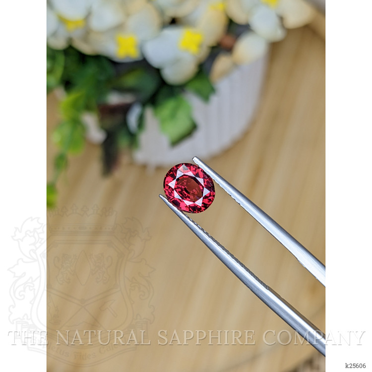 1.65 Ct. Pinkish Red Garnet from Ceylon (Sri Lanka)
