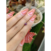 0.71 Ct. Purplish Pink Garnet from Ceylon (Sri Lanka) Life Style
