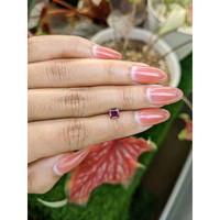 0.71 Ct. Purplish Pink Garnet from Ceylon (Sri Lanka) Life Style