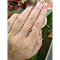 0.87 Ct. Pink Garnet from Ceylon (Sri Lanka) Life Style