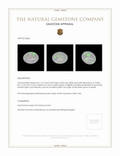 1.53 Ct. White Opal from Australia Appraisal