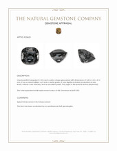 1.05 Ct. Grey Spinel from Burma (Myanmar) Appraisal