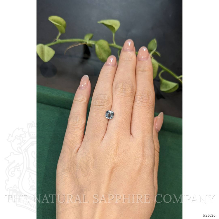 1.26 Ct. Greyish Blue Spinel from Burma (Myanmar)