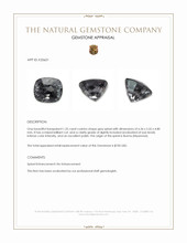 1.25 Ct. Grey Spinel from Burma (Myanmar) Appraisal