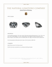 1.50 Ct. Grey Spinel from Burma (Myanmar) Appraisal
