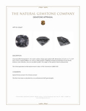 1.43 Ct. Grey Spinel from Burma (Myanmar) Appraisal
