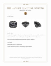 1.18 Ct. Grey Spinel from Burma (Myanmar) Appraisal