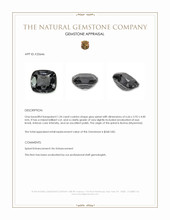 1.34 Ct. Grey Spinel from Burma (Myanmar) Appraisal
