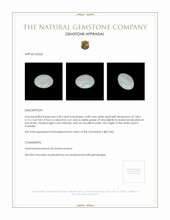 0.58 Ct. Cabochon White Opal from Australia Appraisal