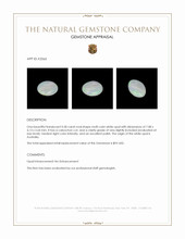 0.58 Ct. Cabochon White Opal from Australia Appraisal