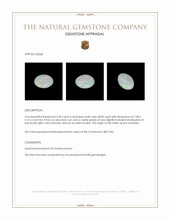 0.58 Ct. Cabochon White Opal from Australia Appraisal