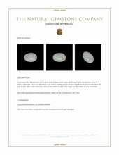 0.57 Ct. Cabochon White Opal from Australia Appraisal