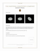 0.57 Ct. Cabochon White Opal from Australia Appraisal