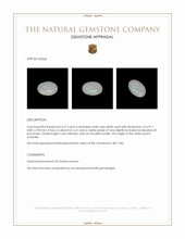 0.57 Ct. Cabochon White Opal from Australia Appraisal