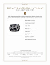1.17 Ct. Grey Spinel from Burma (Myanmar) Scan Report