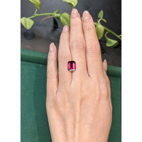 4.33 Ct. Purplish Pink Garnet from Tanzania Life Style