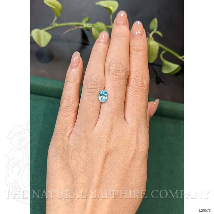 1.94 Ct. Blue Zircon from Cambodia